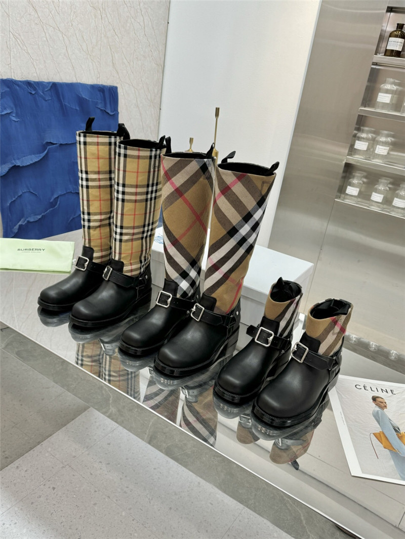 Bv*b*rry canvas knee-high rain boots
