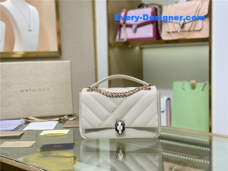 Bv1g*ai serpenti cabochon shoulder bag