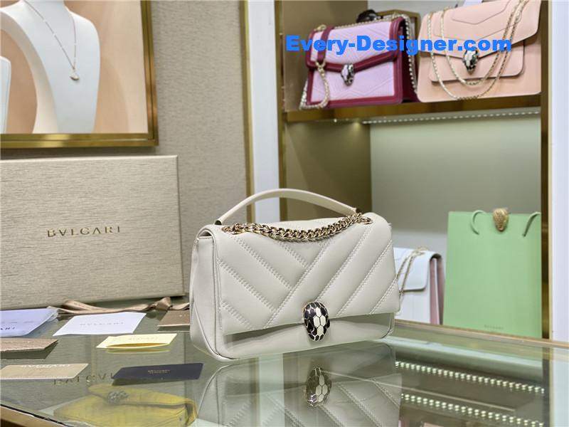 Bv1g*ai serpenti cabochon shoulder bag