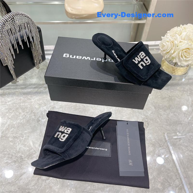 A1exa*der wang rhinestone alphabet slippers