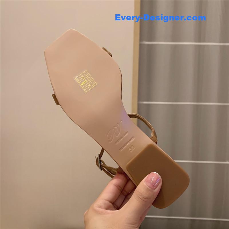 roger u1u1er square buckle sandals