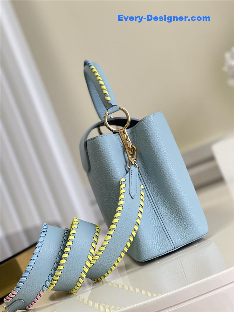 l0vis Vvtt0n lv capucines mm taurillon leather bag