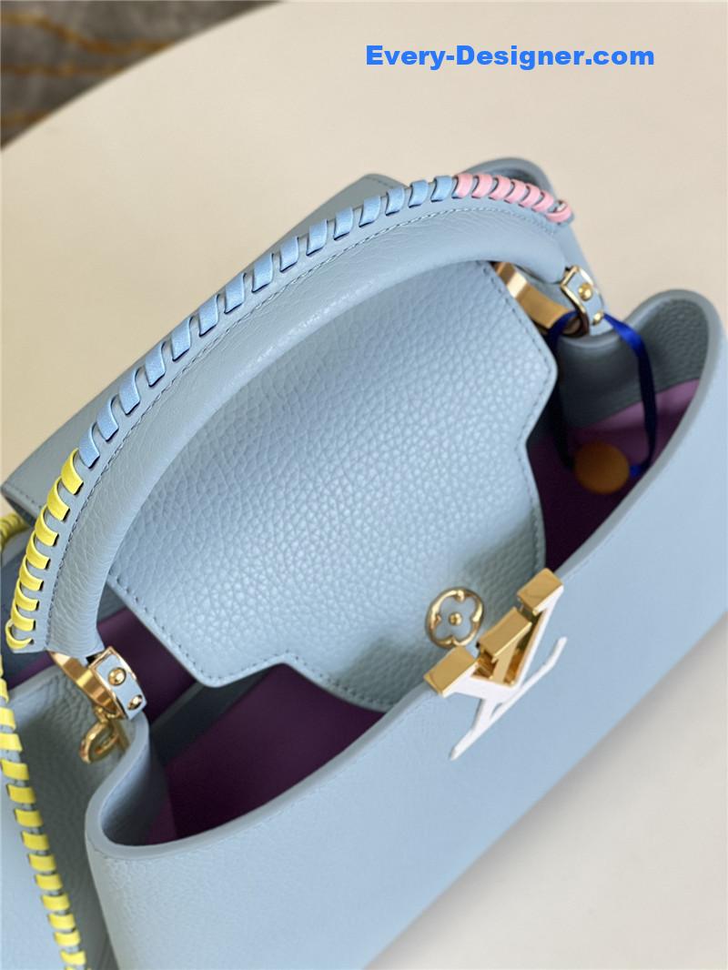 l0vis Vvtt0n lv capucines mm taurillon leather bag