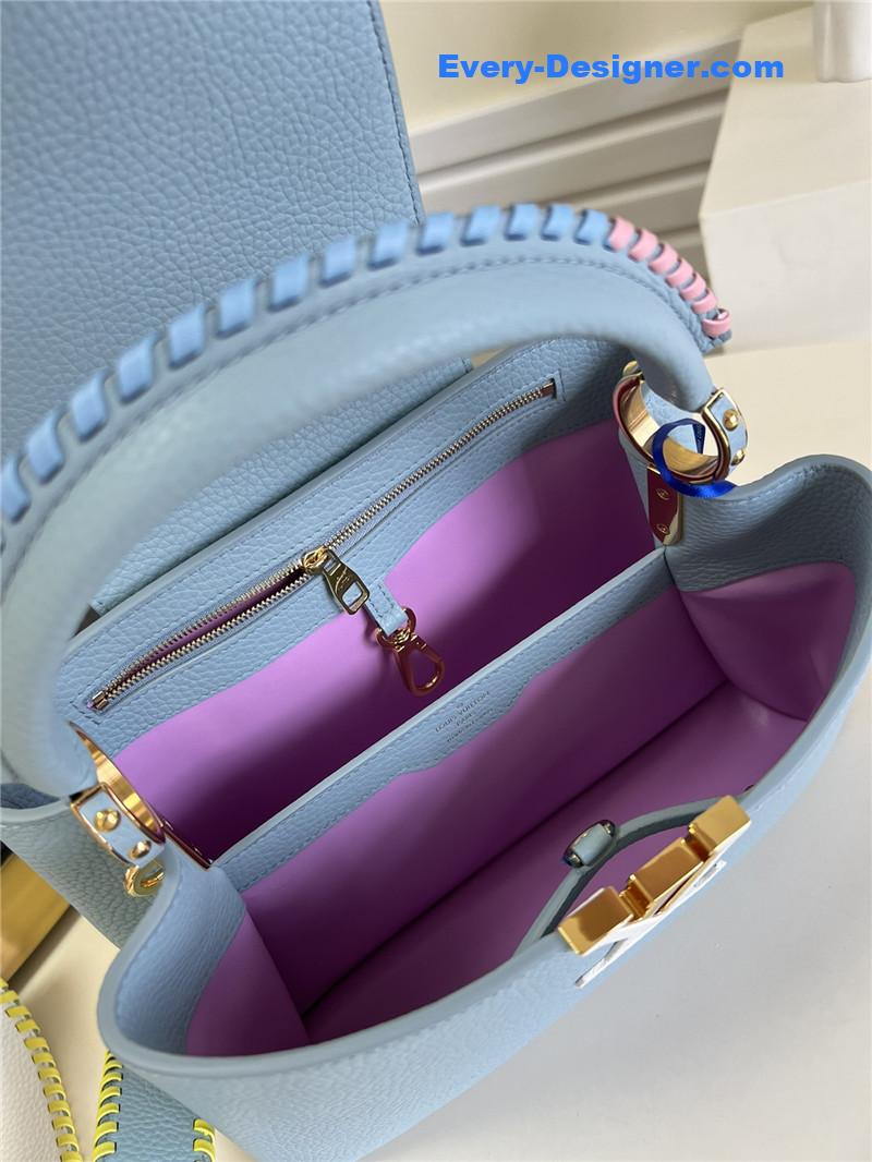 l0vis Vvtt0n lv capucines mm taurillon leather bag