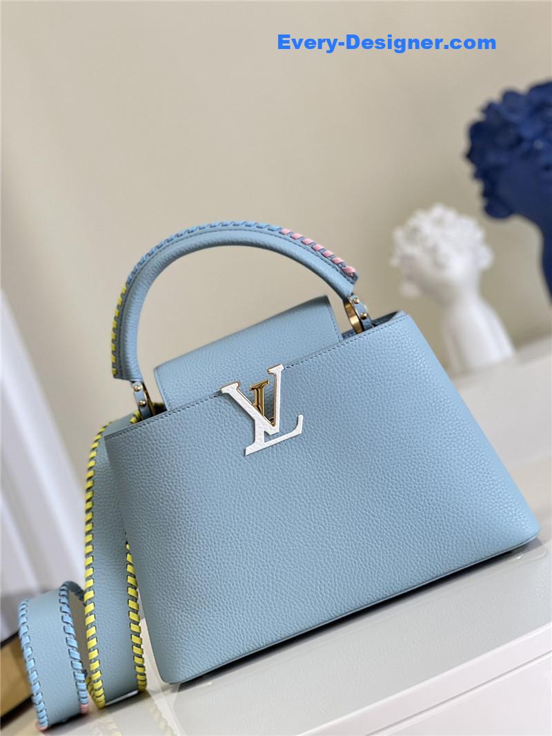 l0vis Vvtt0n lv capucines mm taurillon leather bag
