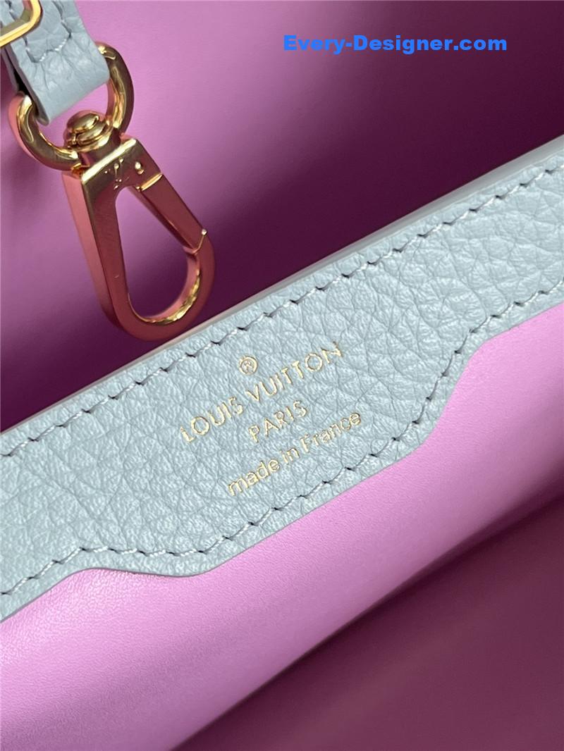 l0vis Vvtt0n lv capucines mm taurillon leather bag