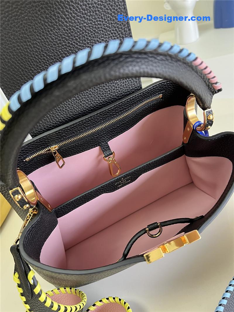 l0vis Vvtt0n lv capucines mm taurillon leather bag