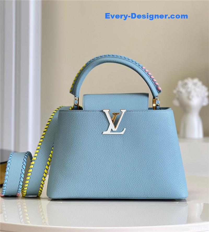 l0vis Vvtt0n lv capucines mm taurillon leather bag