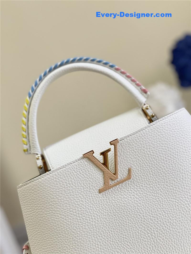 l0vis Vvtt0n lv capucines mm taurillon leather bag