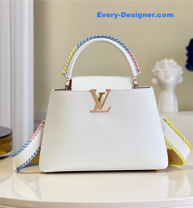 l0vis Vvtt0n lv capucines mm taurillon leather bag