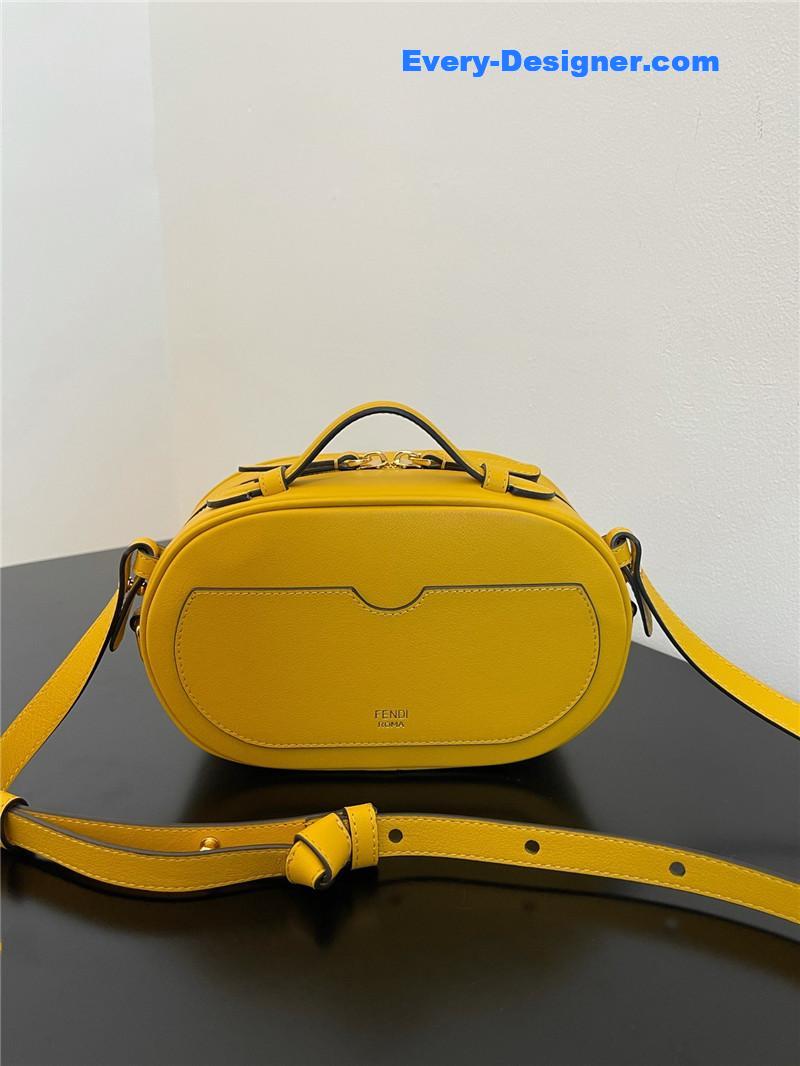 F**di logo suede camera bag