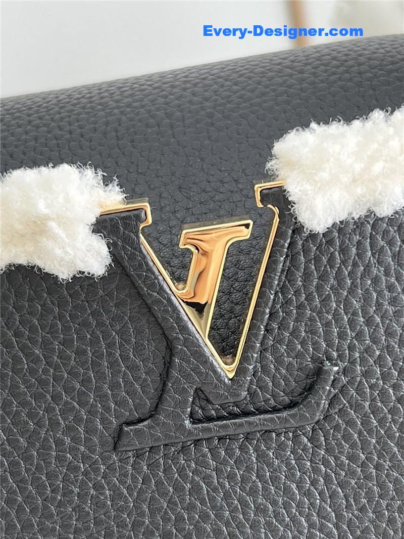 l0vis Vvtt0n lv capucines mm taurillon leather bag