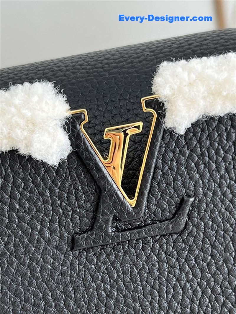 l0vis Vvtt0n lv capucines small taurillon leather bag