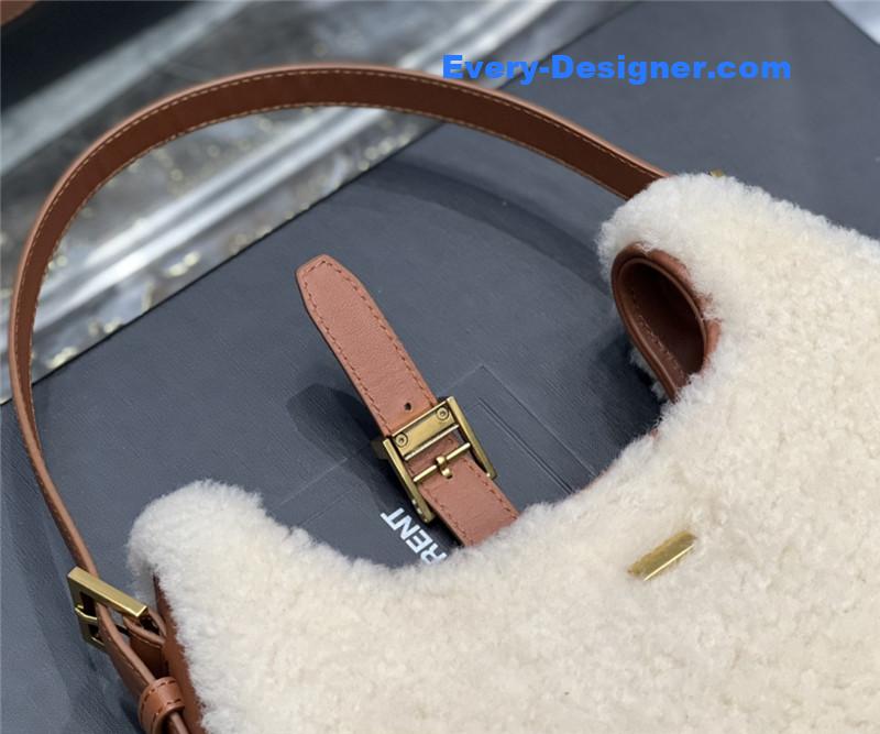 Y51 wool hobo bag