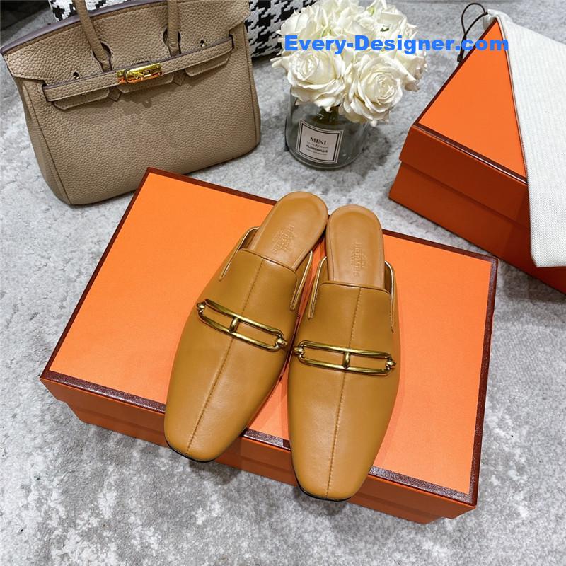 H**me5 muller flat slippers