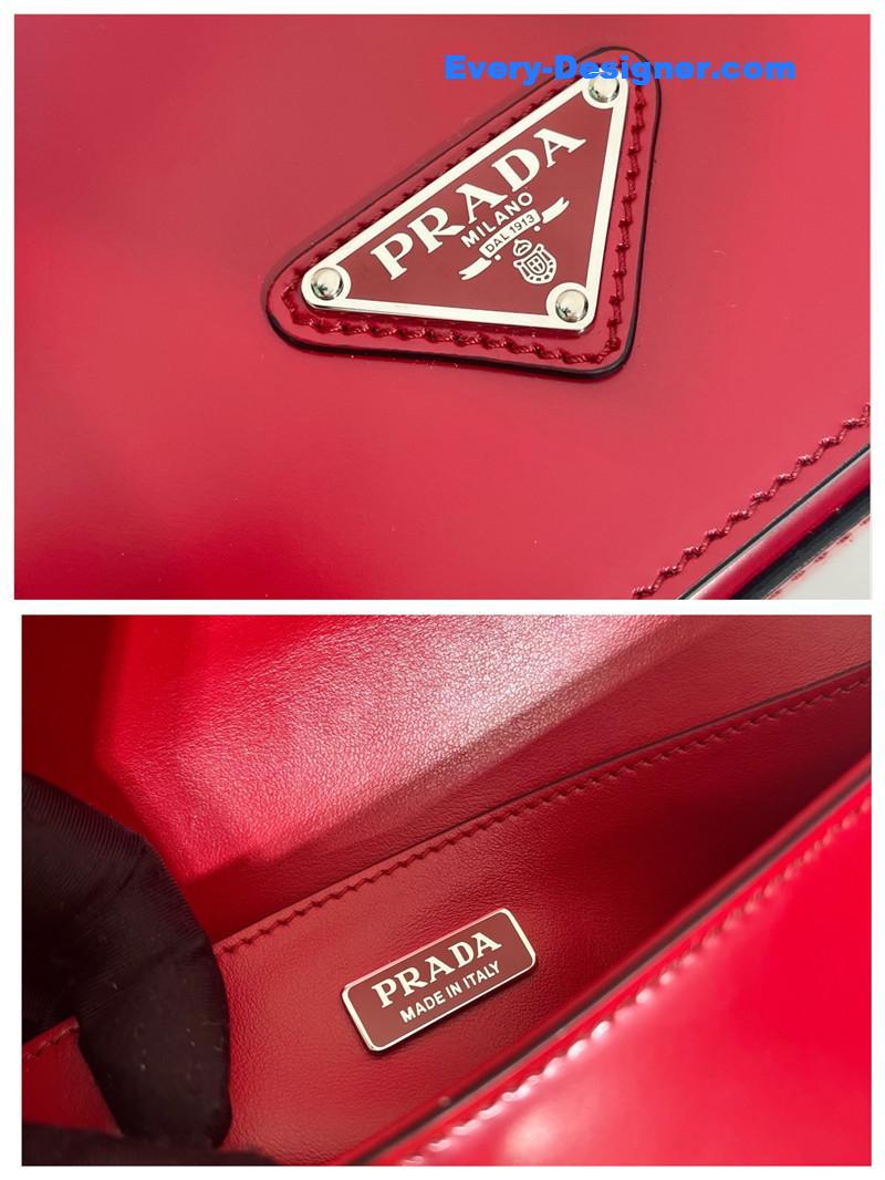 Pra*a new flap shoulder bag