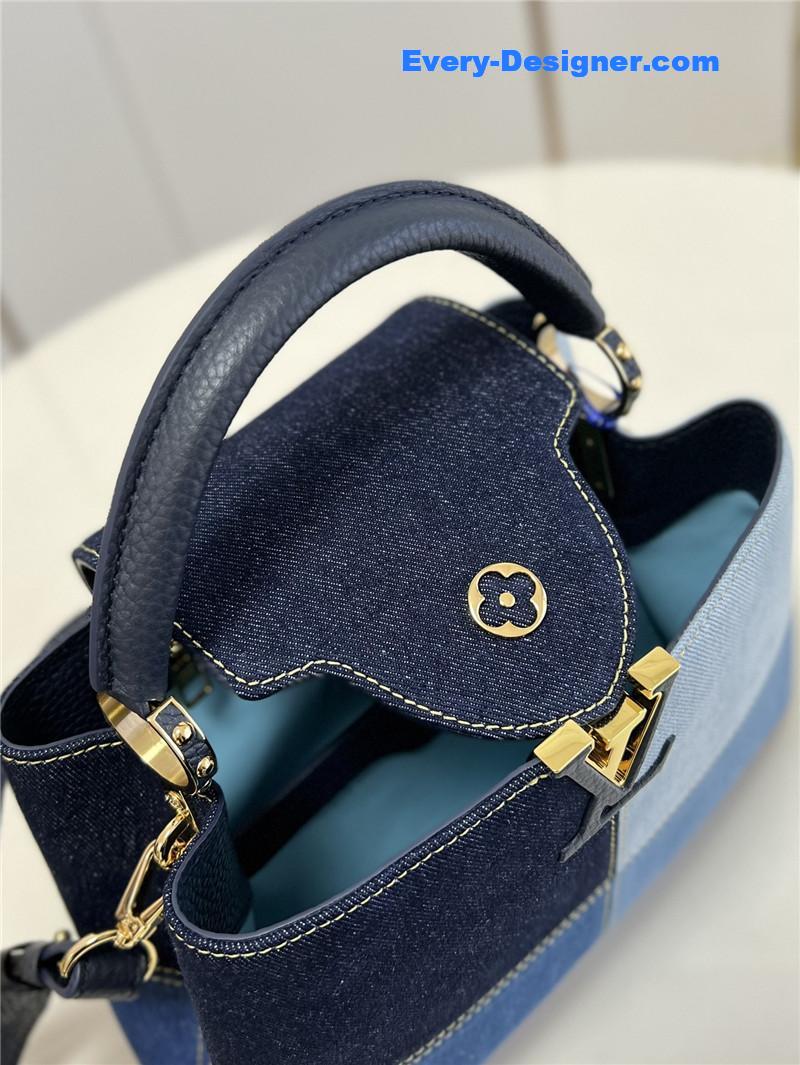 l0vis Vvtt0n lv capucines bb denim bag