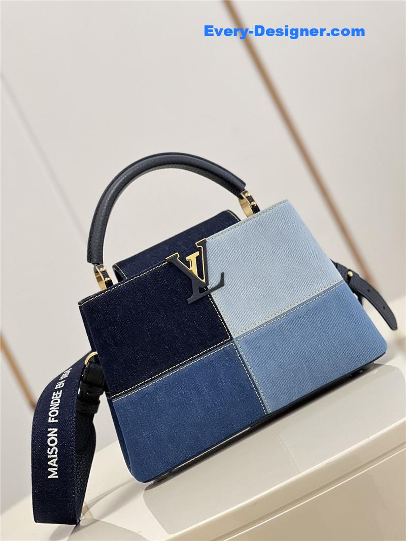 l0vis Vvtt0n lv capucines bb denim bag