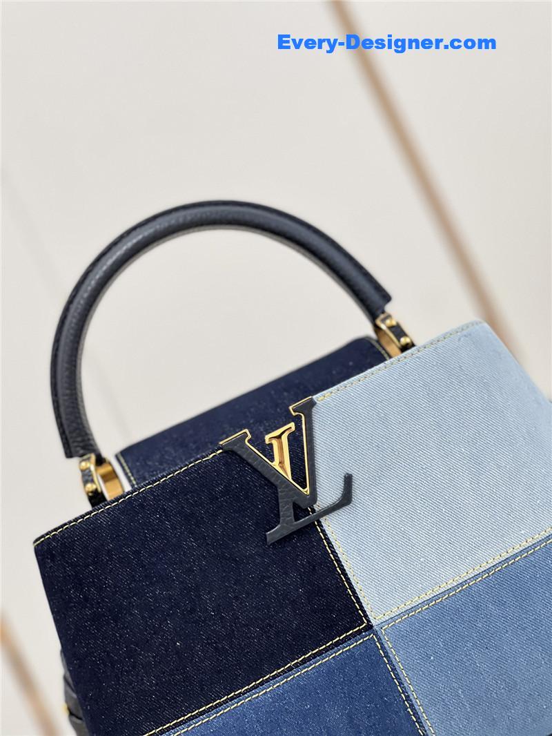 l0vis Vvtt0n lv capucines medium denim bag
