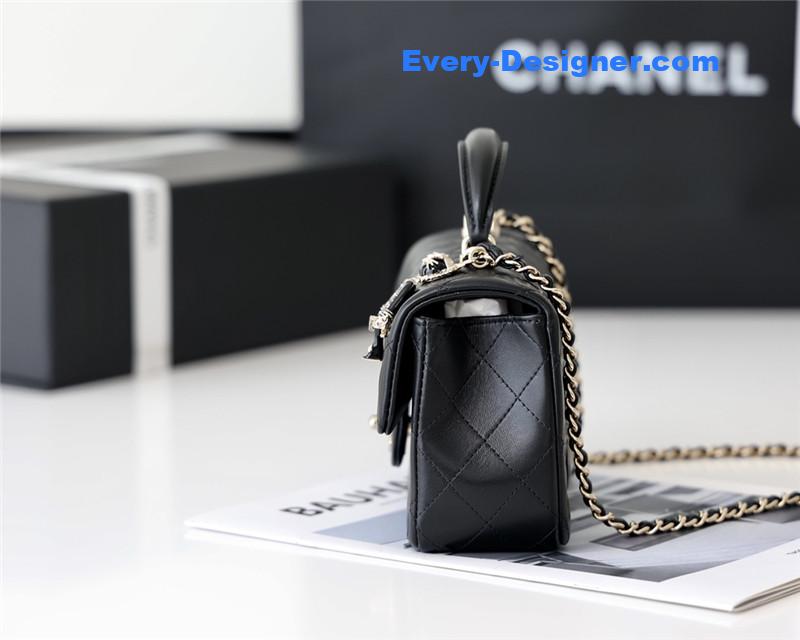 Ch**el cf mini handle flap bag