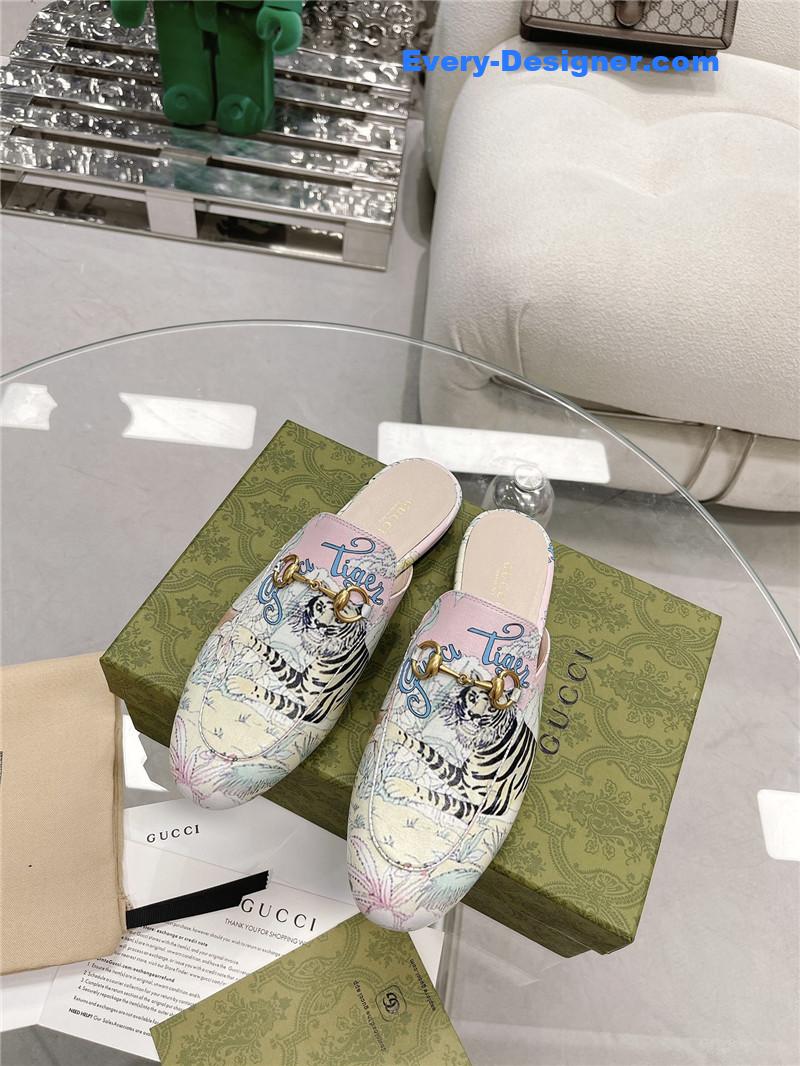Gvc*1 horsebit half slippers