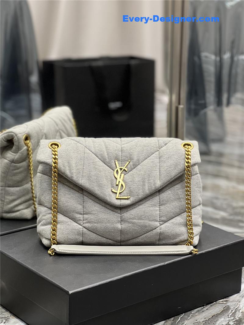 Y51 loulou puffer bag denim