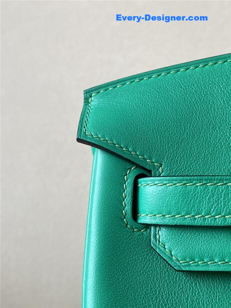 H**me5 green swift birkin 25 bag
