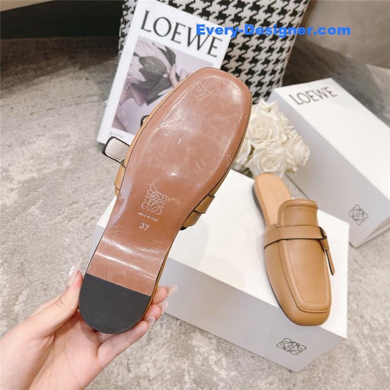 L0ew* bow mule slippers