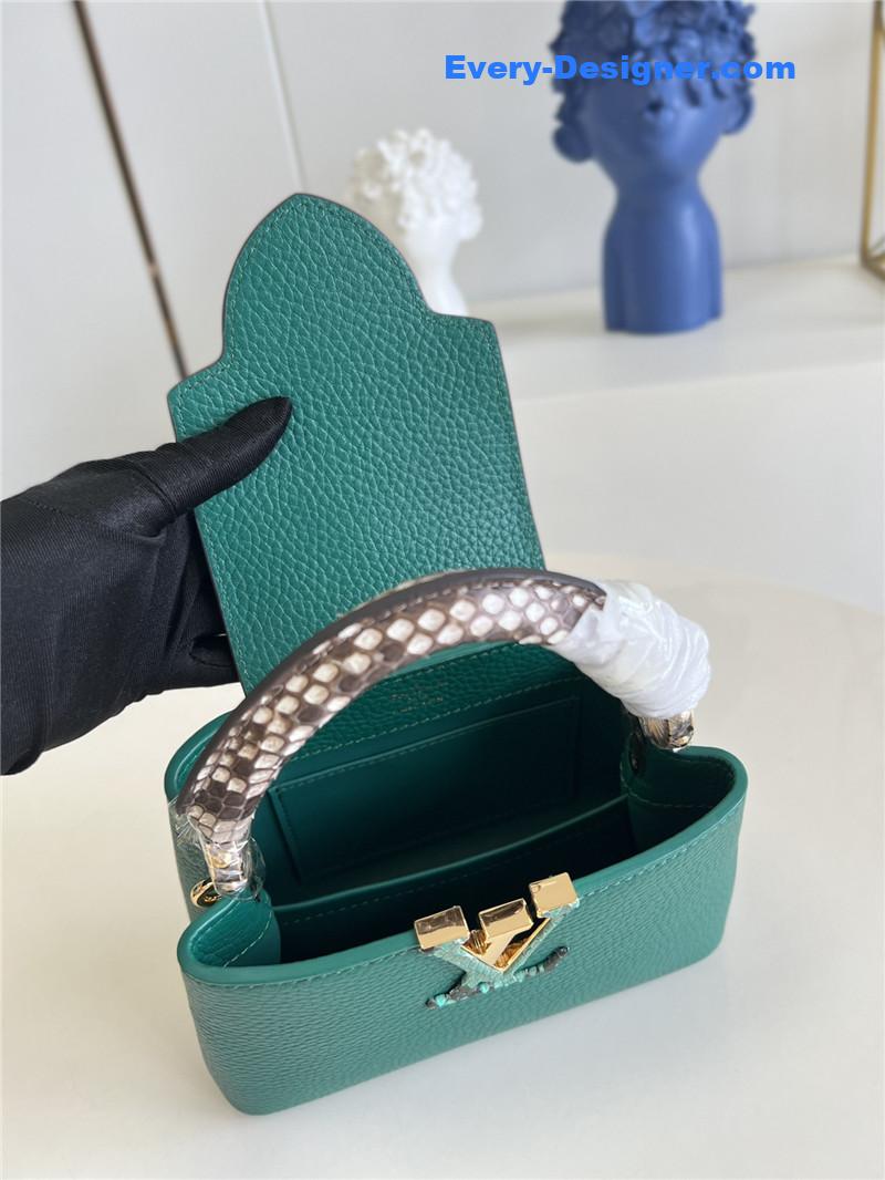 l0vis Vvtt0n lv capucines mini bag green