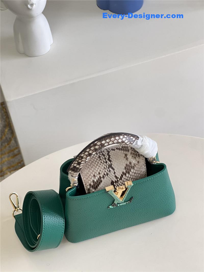 l0vis Vvtt0n lv capucines mini bag green