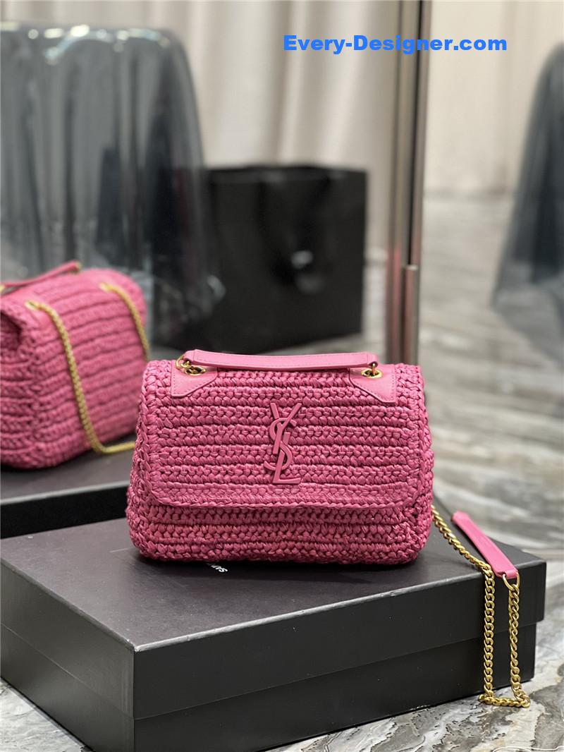 Y51 niki raffia bag small