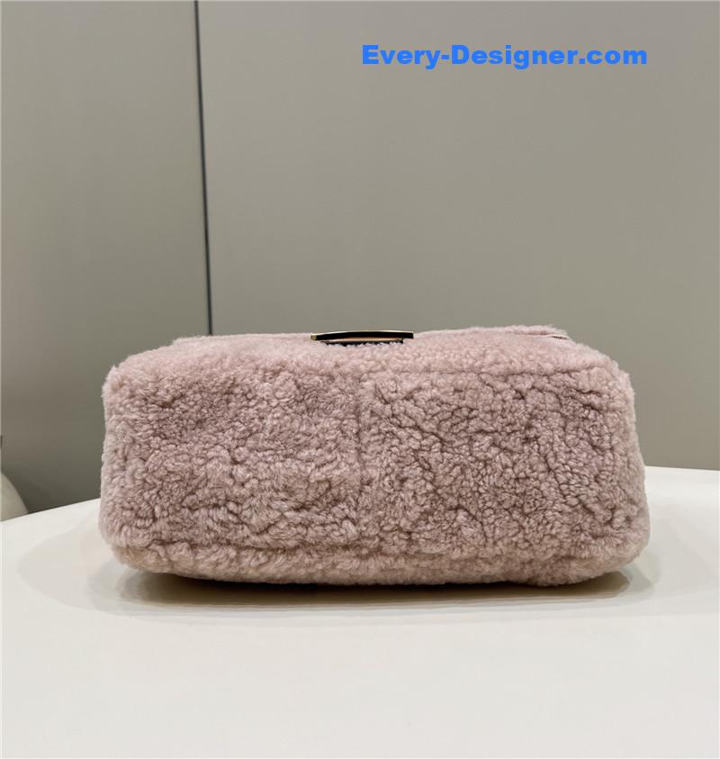 F**di lambswool baguette bag