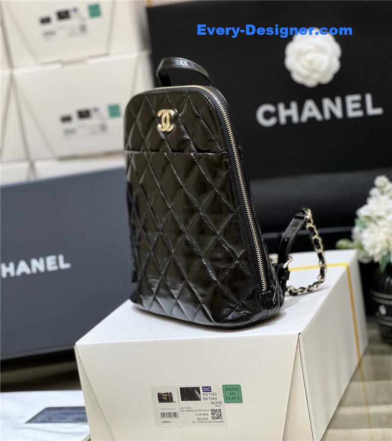 Ch**el oil wax cowhide backpack