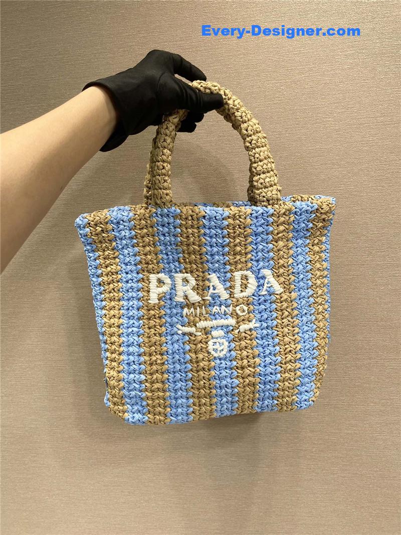 Pra*a raffia tote bag