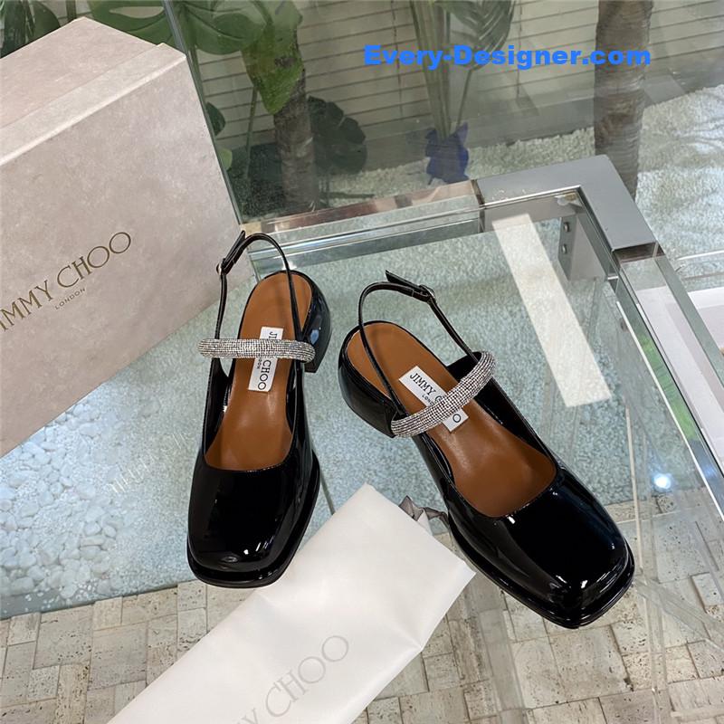 J1m*y Ch00 joezie series flat square toe shoes