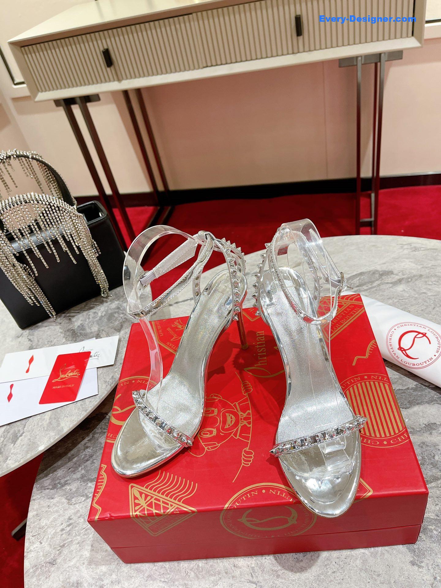 Chr1st1an louboutin spiked strappy sandals