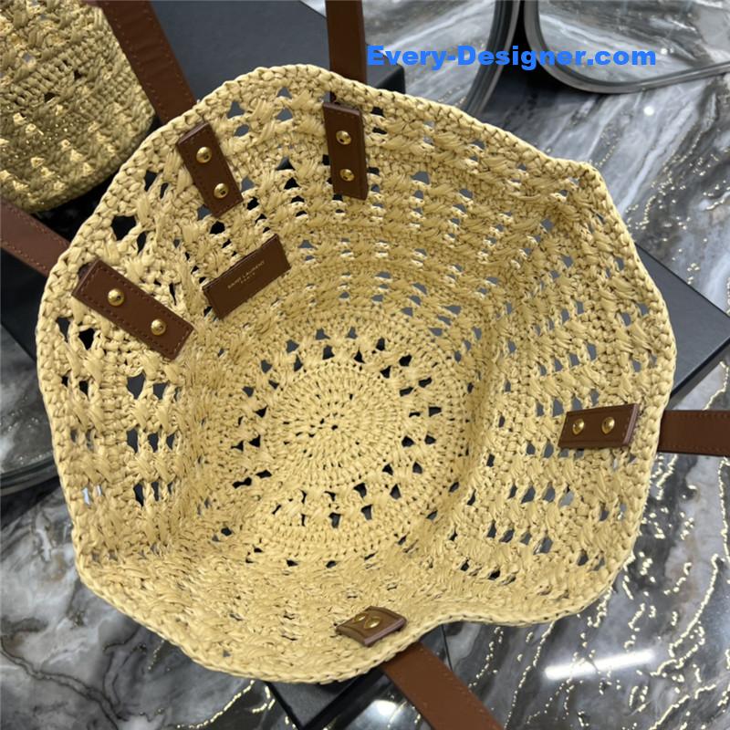 Y51 panier raffia tote bag