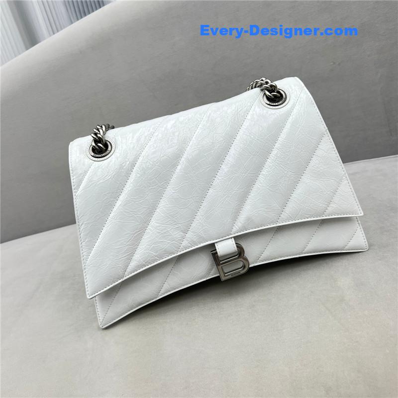 Ba1en*iaga crush bag white