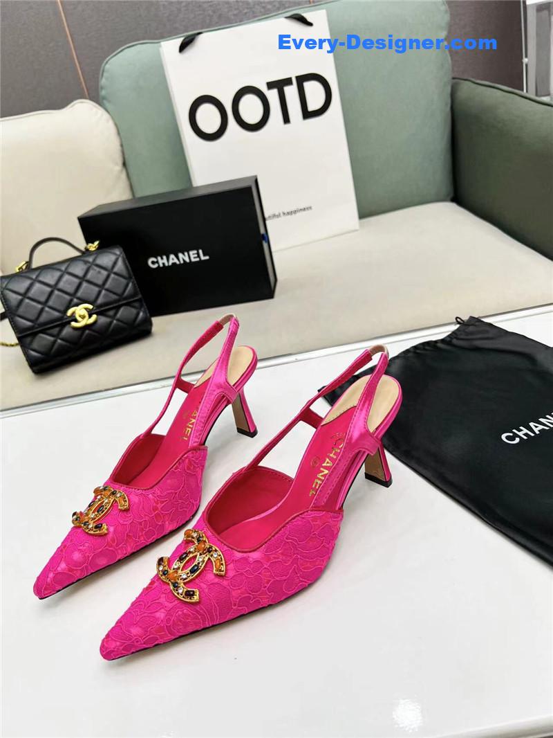 cc pearl double c pendant D1am0nd shoes