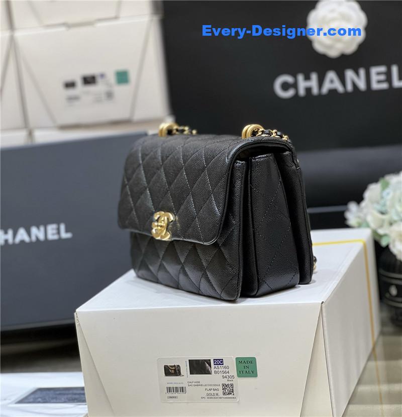 Ch**el leather cf shoulder bag