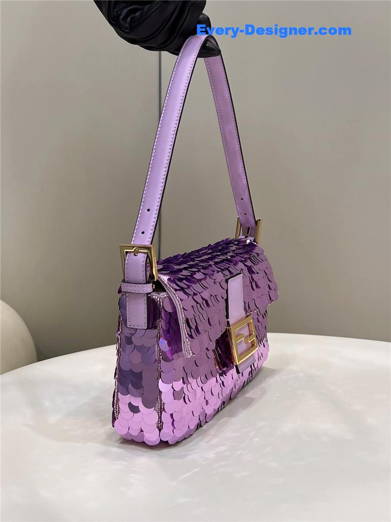 F**di sequin baguette bag