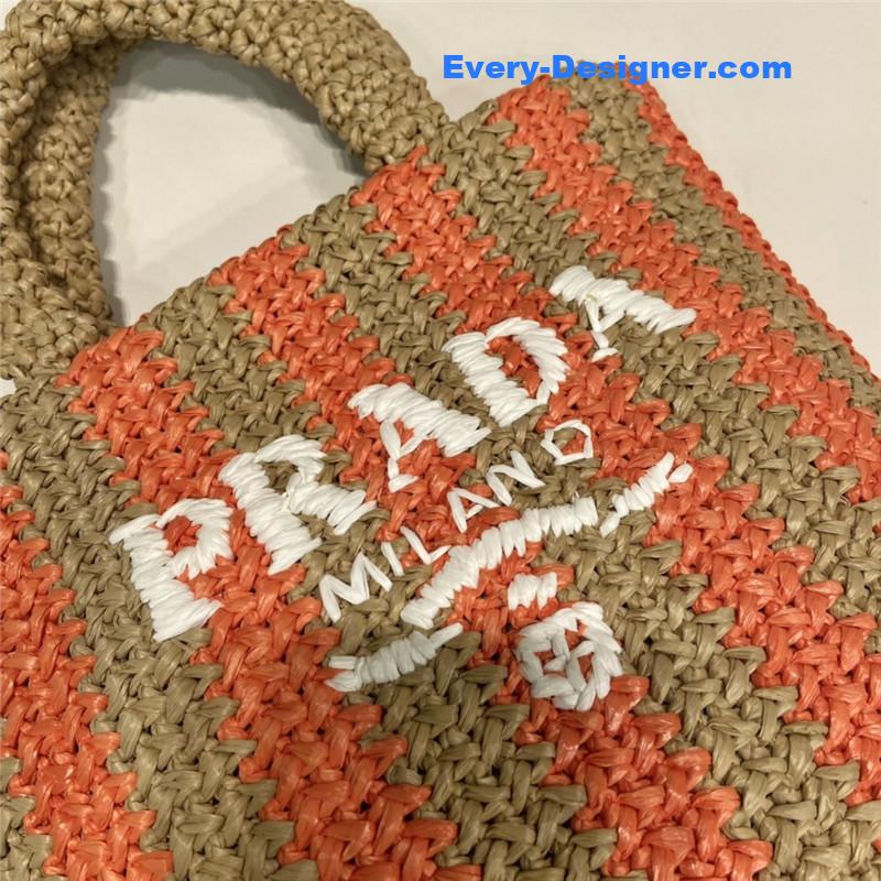 Pra*a raffia tote bag