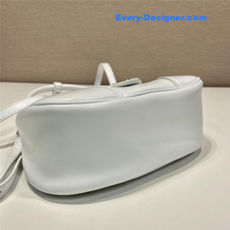Pra*a moon re-nylon and leather bag