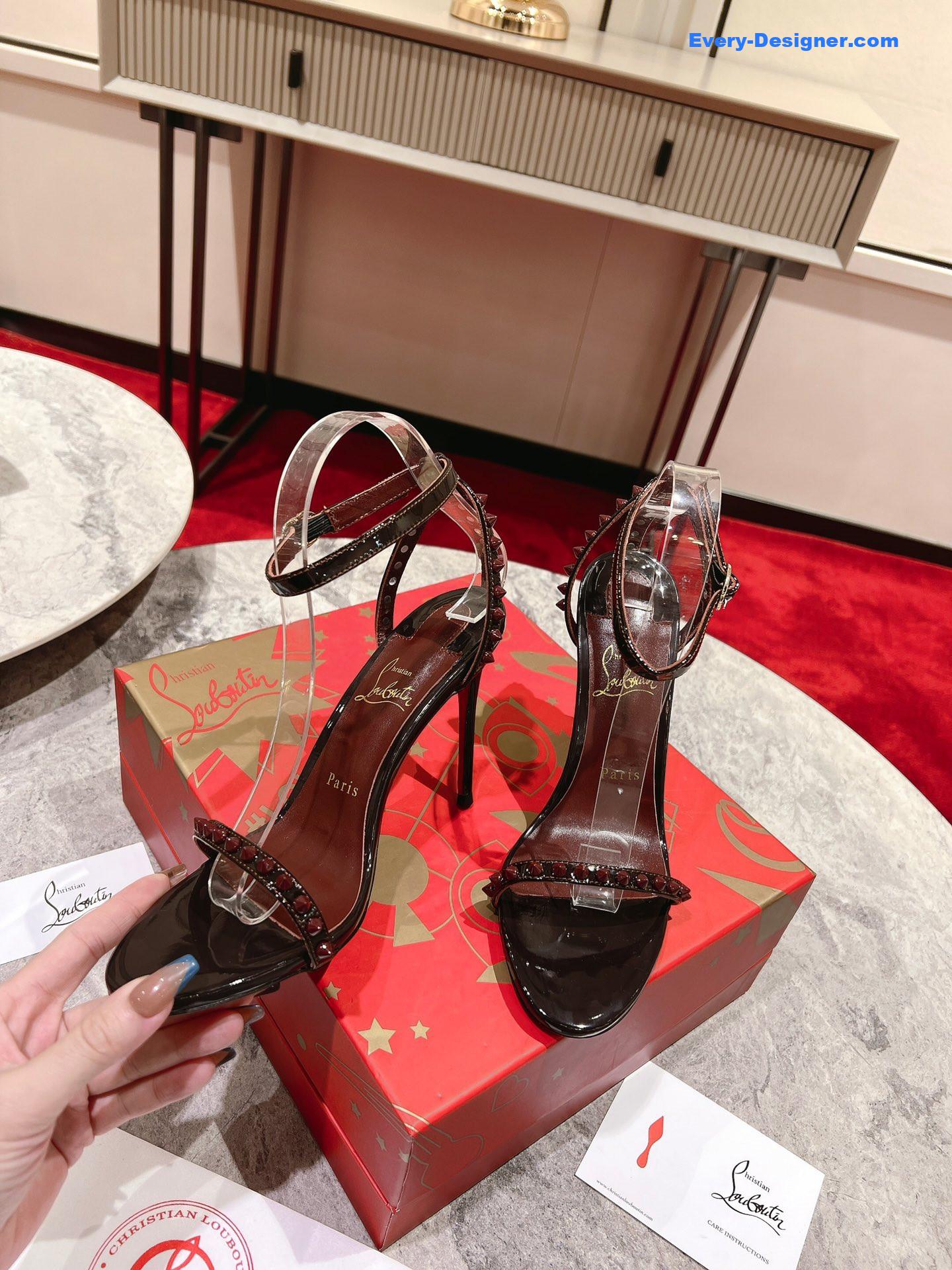 Chr1st1an louboutin spiked strappy sandals