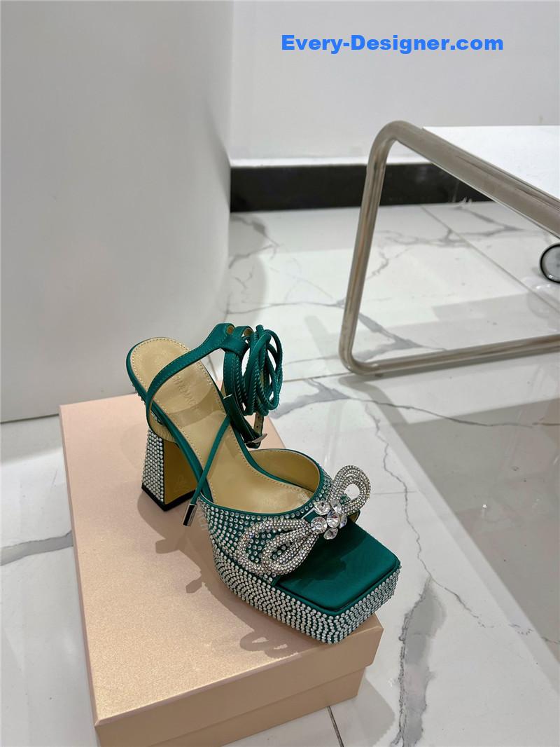 &   bow high-heeled sandals