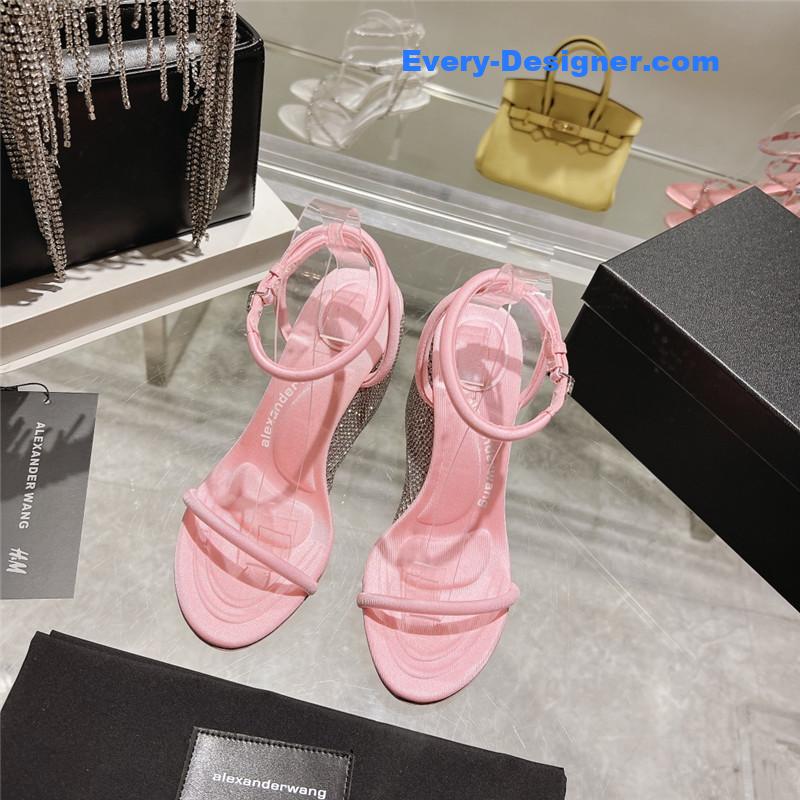 A1exa*der wang new rhinestone wedge high heels