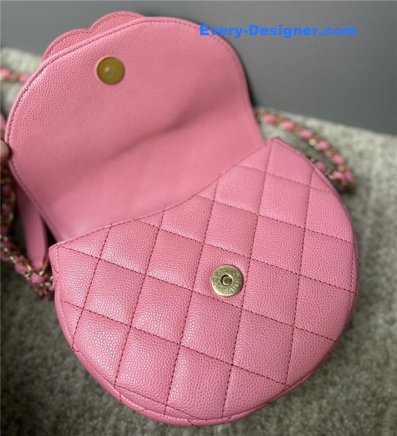 Ch**el pink saddle bag