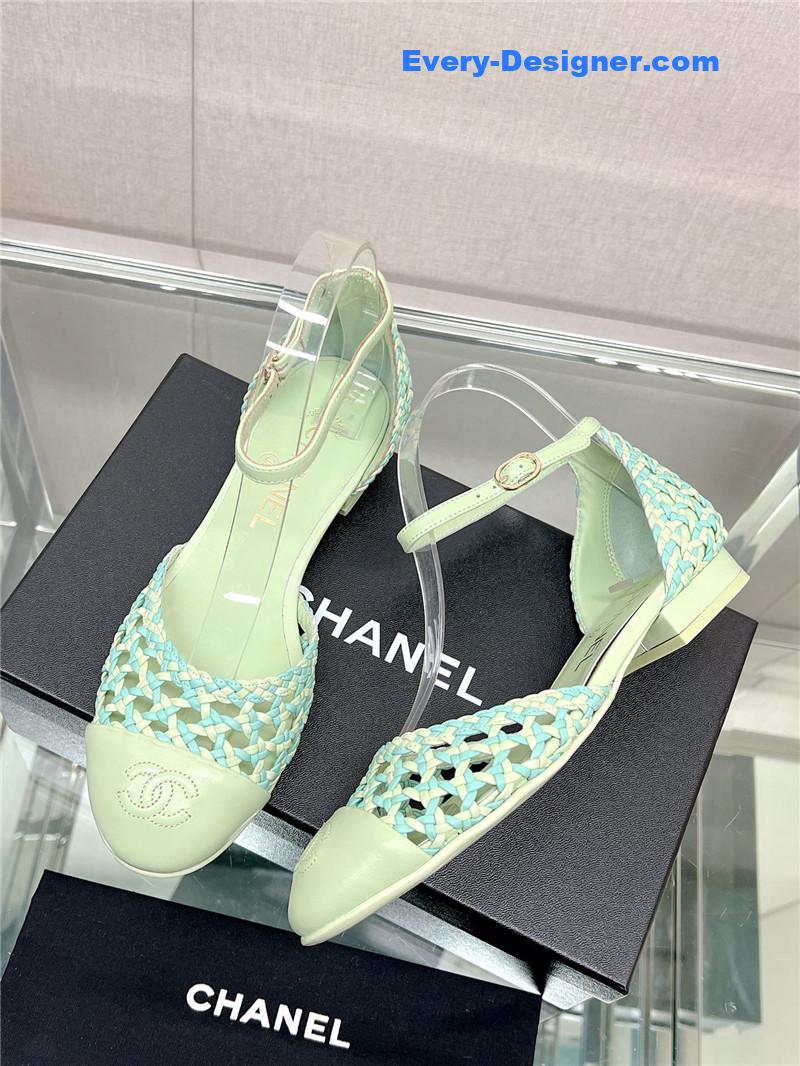 CC Mary Jane hollow woven sandals