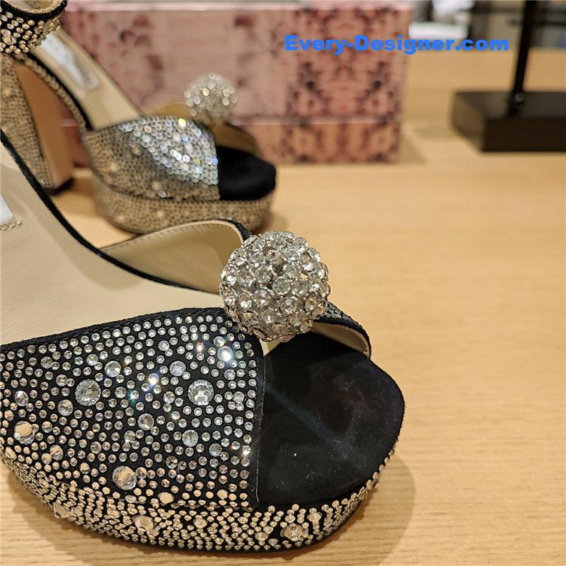 j1m*y ch00 high heel D1am0nd chain sandals