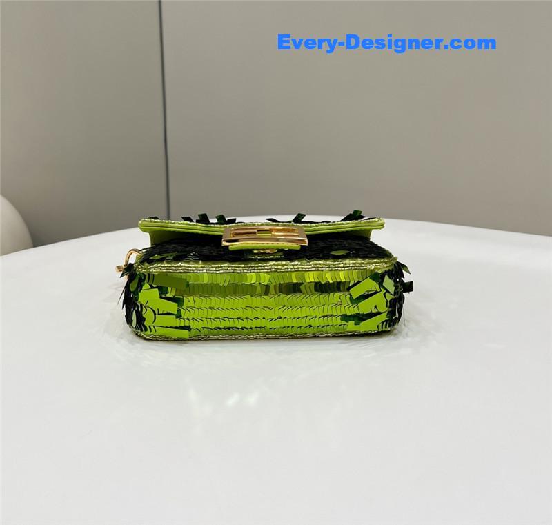 F**di sequins mini baguette bag